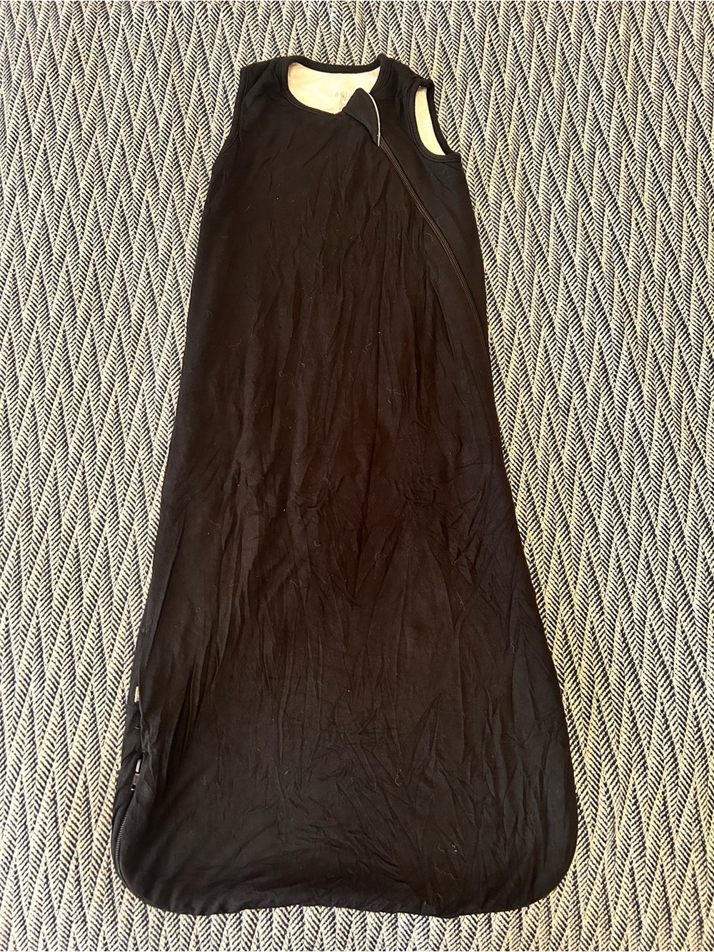 Kyte BABY Black Trim Cream Lined Sleep Sack tog 1.0 size medium